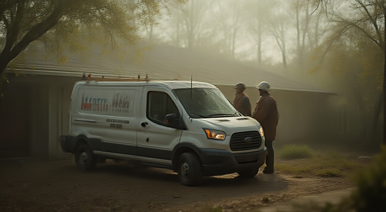 service van austin residential job site