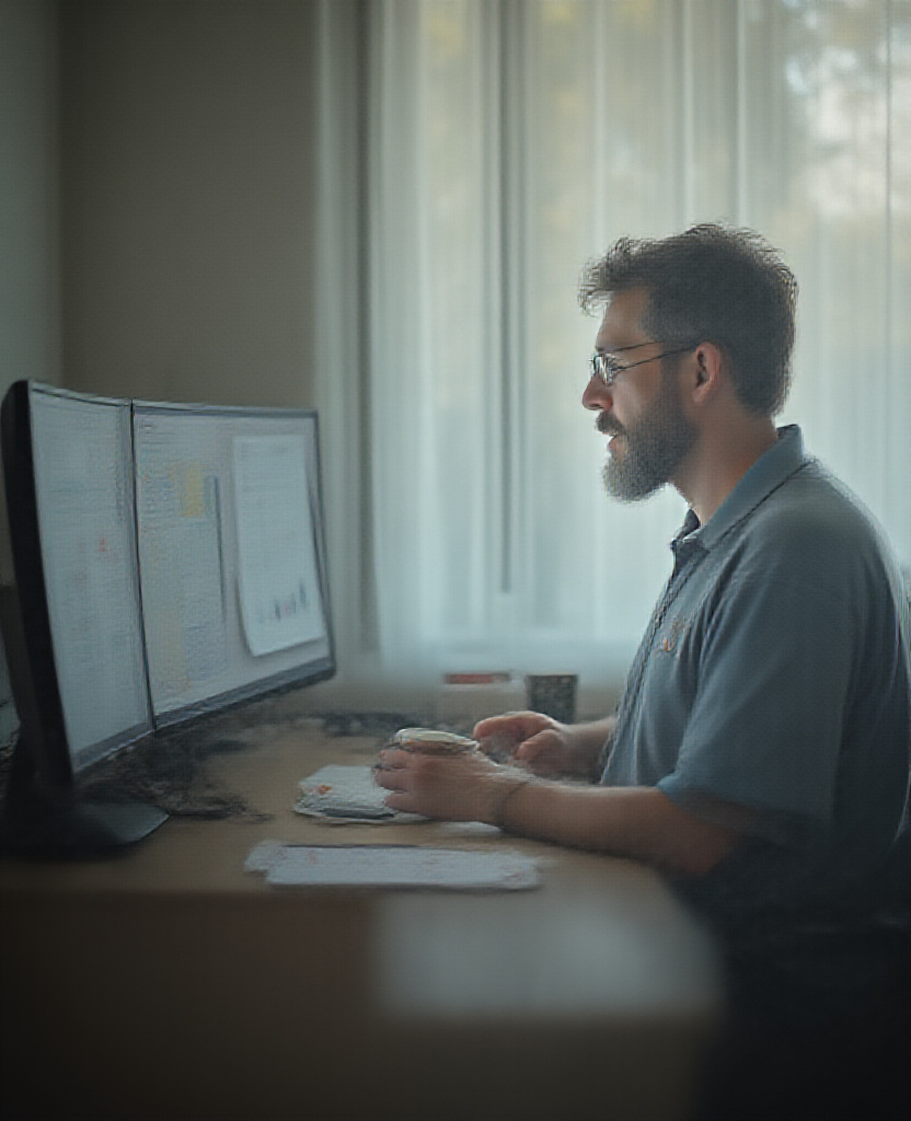 owner comparing enterprise software with simple tools