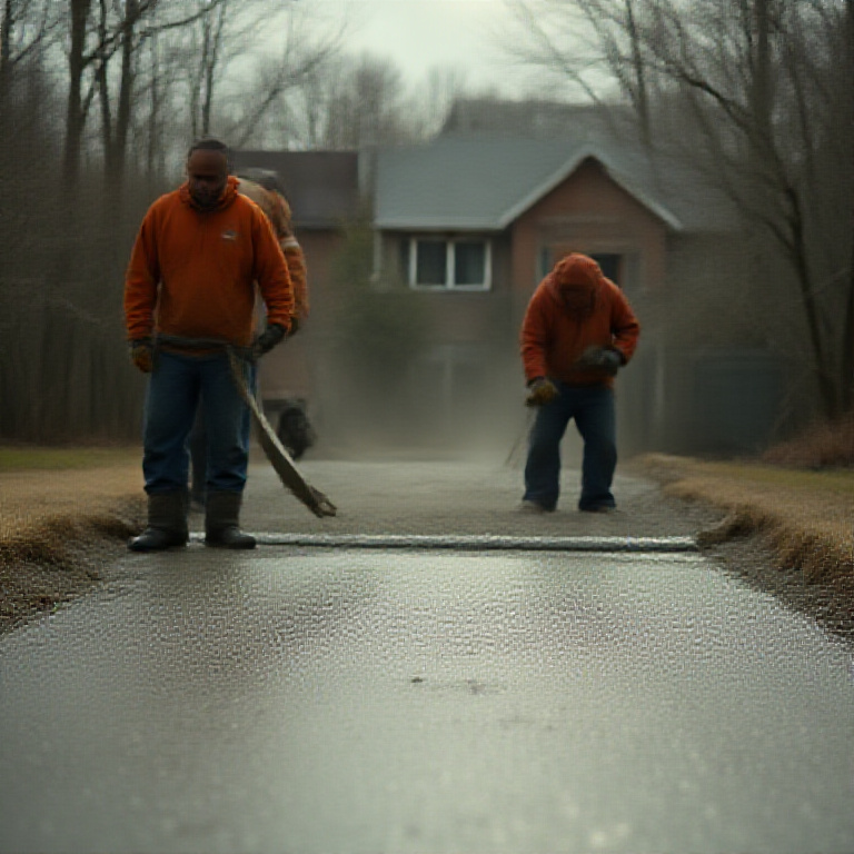 Concrete & Paving operator at work