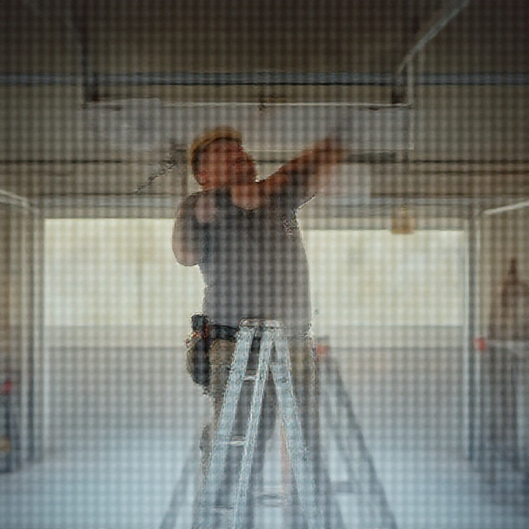Garage Doors operator at work