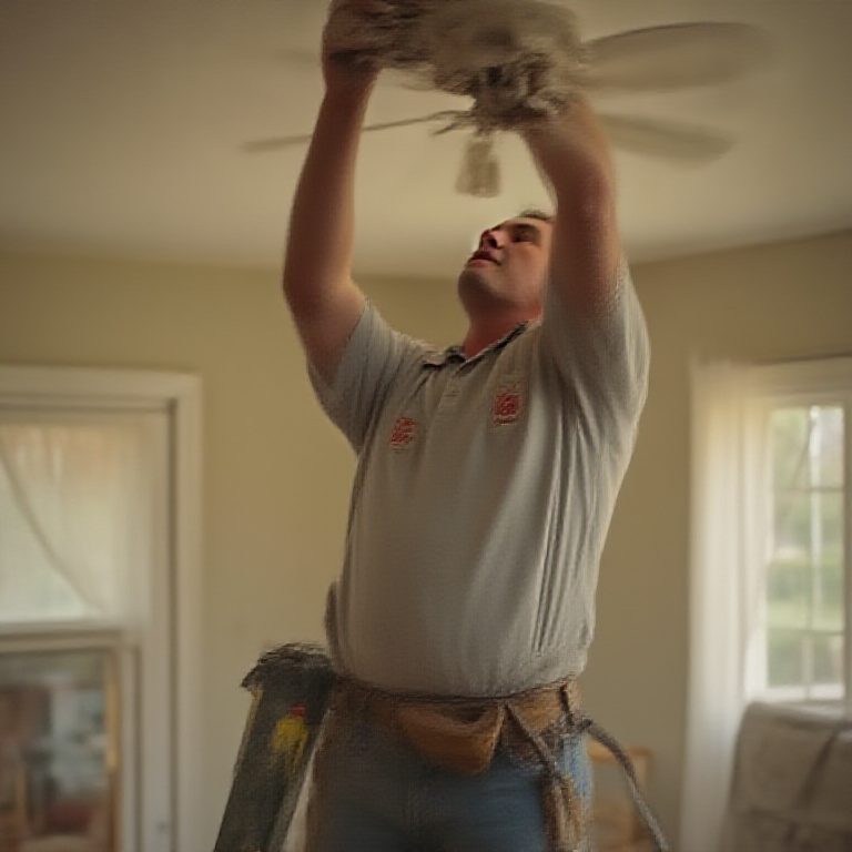 Handyman operator at work