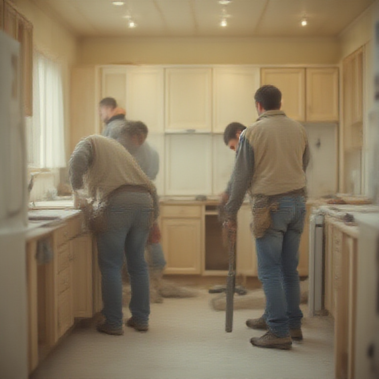Bath & Kitchen Remodel operator at work