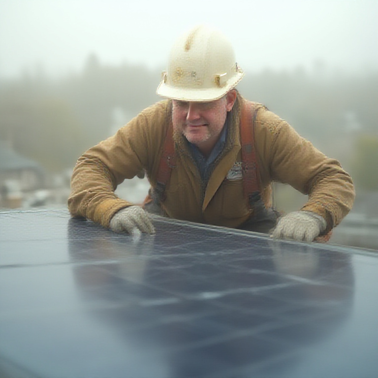 Solar operator at work