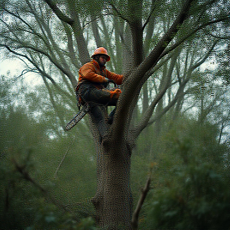 Tree Service operator at work