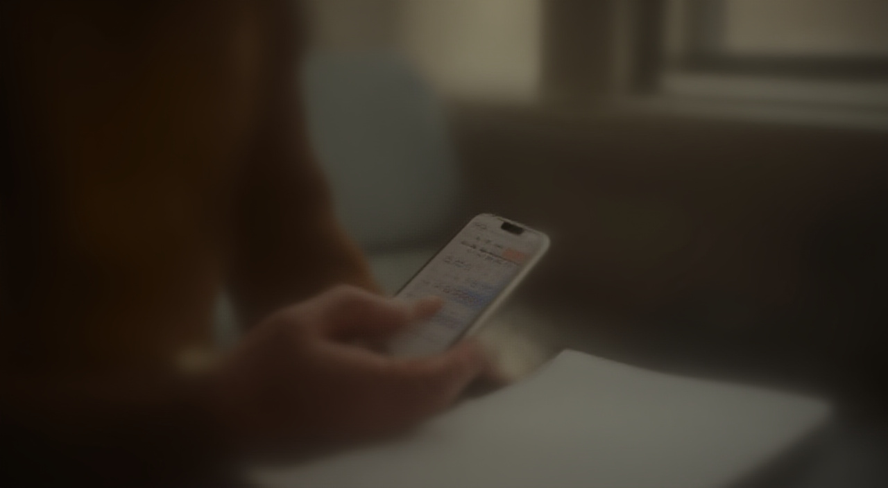 mobile phone with booking calendar screen