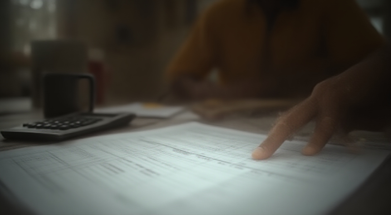 calculator and ledger on real business desk